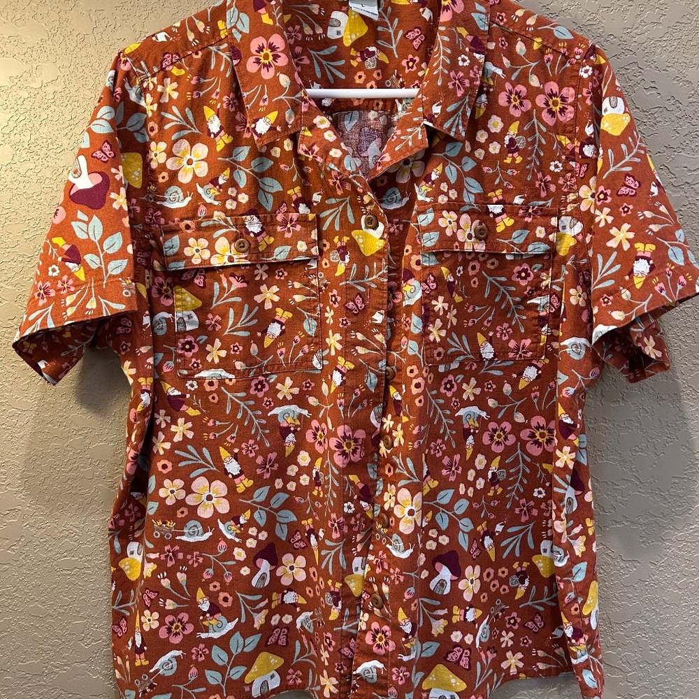 Duluth Button down artisan camp shirt - size large